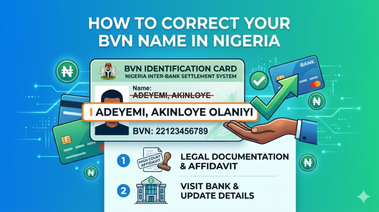 How to correct your BVN name in Nigeria