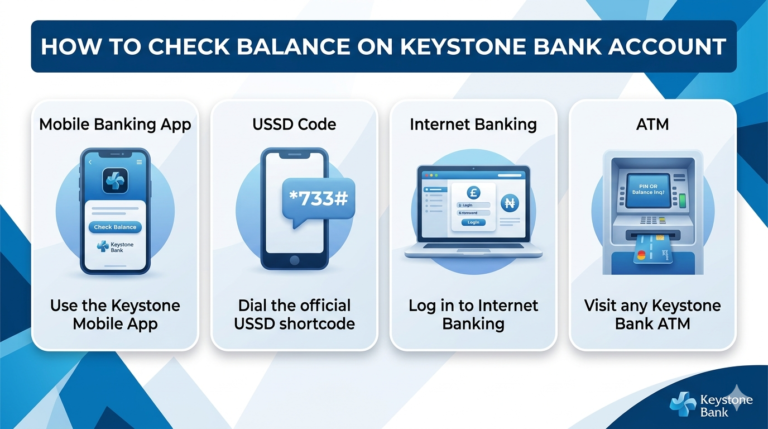 How to check balance on keystone bank account