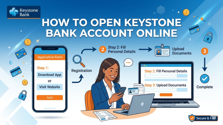How to open Keystone bank account online